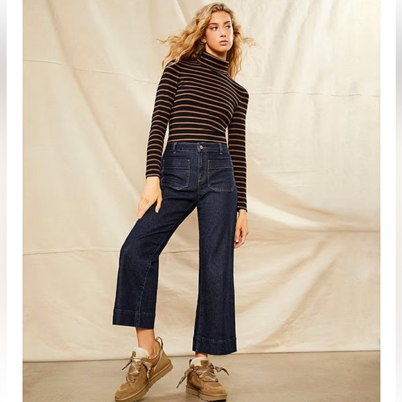 Sanctuary Denim - Sanctuary The Marine Denim Wide Leg Cropped Jeans NWT!